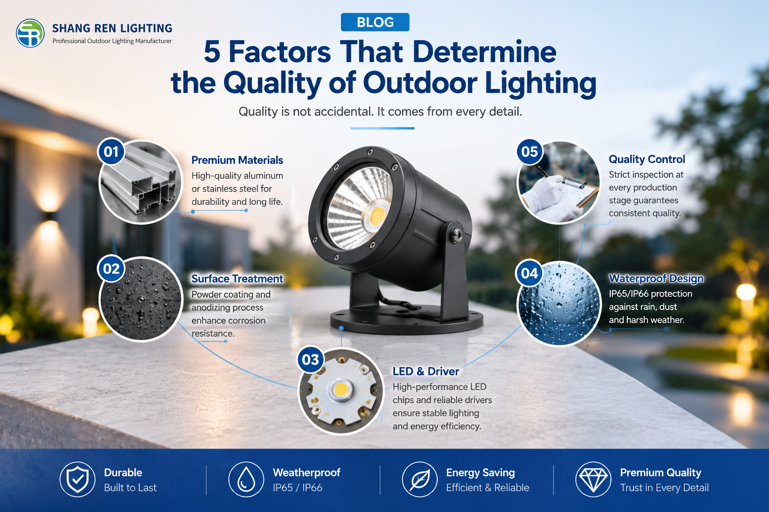 5 Factors That Determine the Quality of Outdoor Lighting